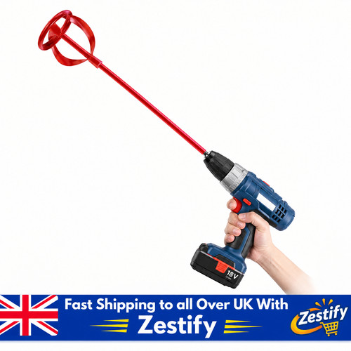 Red drill paint pot - drill,