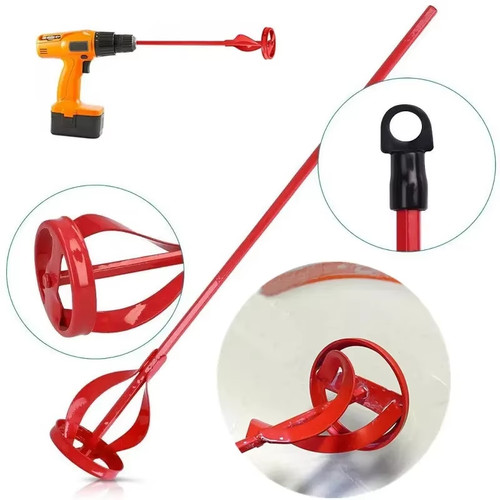 Red drill mixer paddle - mixer, paint