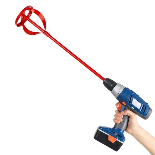 Red drill mixer - paddle, paint