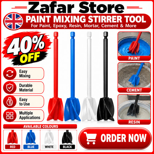 3pc paint mixer - paint, drill