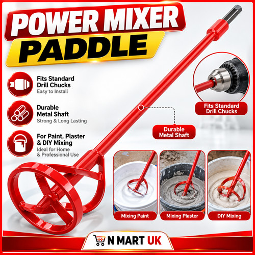 Red drill paint - pot, plaster